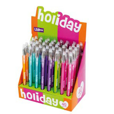 Ручка гелевая "Holiday" 0,5мм, микс цветов