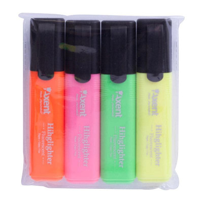 Маркер Highlighter 2531-A, 1-5 мм клиноп, набор из 4-х цв.