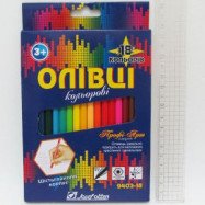 9403-18 Карандаши цв. шестигранные "Профи-Арт" 18 цв., в картоне, европ. J.Otten