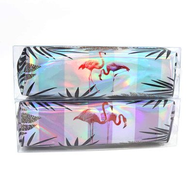 P3846 Пенал pvc металик "Flamingo" 19,5*5,5*4см