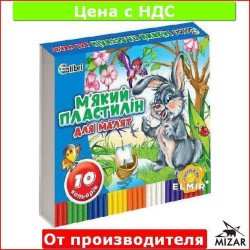 Пластилин "Кроха" с воском 10 цветов