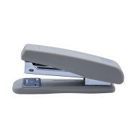 Степлер пластиковий RUBBER TOUCH до 20арк., (скоби №24, 26), сірий