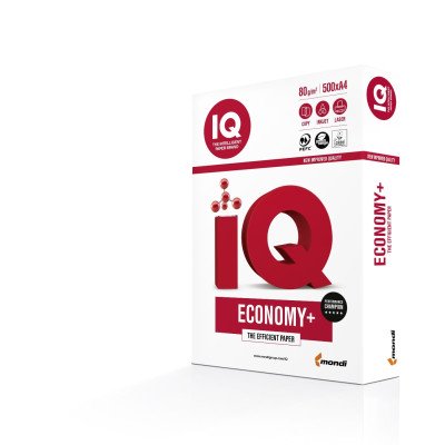 Папір офісний А4 IQ Economy+ 80 г/м2, 500 аркушів