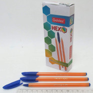Ручка масл. Goldex "HEXO #1101 Индия Blue 0,6мм