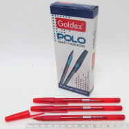 Ручка масл. Goldex "Polo grip Fashion #422 Индия Red 1,0мм с грипом
