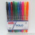 Набор масляных ручек Goldex Polo grip Fashion #422 Индия 1,0мм 10цв