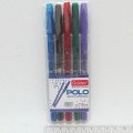 Набор масляных ручек Goldex Polo grip Fashion #422 Индия 1,0мм 5цв
