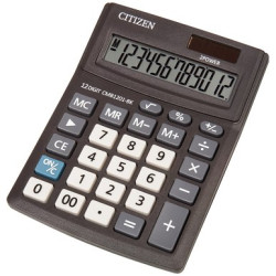 Калькулятор CITIZEN CMB1201-BK, 12-разрядный, размеры: 102 x 137 x 31 мм