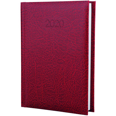 Щоденник датований 2020,  SAHARA, темно-червоний, А6