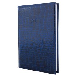 Щоденник датований 2020, Economix, CROCO, синій, А5