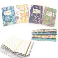 7739-A6 Блокнот на рез. "Flowers" лин., цвет.торец A6 P96 70g, COLOR/BOX, mix