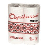 Полотенце бумажное СГ 17г/м 2шт. н/гл Обуховский