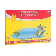 Пластилін "Юний художник", стек, 252 г,  18 кол.