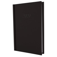 Щоденник датований, SATIN, чорний, А5