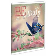 Зошит А4/96 кл скоба YES "Be a butterfly"