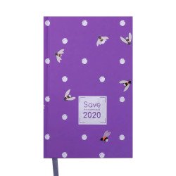Ежедневник дат. 2020 SAVE, A6, 336л, фиолетовый