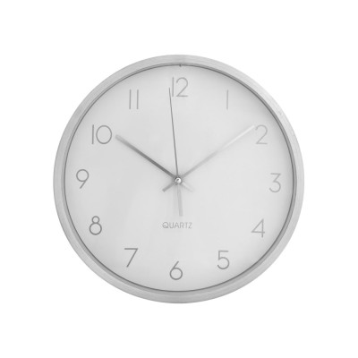 Годинник настінний металевий TITANIUM Economix PROMO, срібний