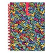 Блокнот "Pattern"  А5, пластикова обкладинка, 100 арк., клітинка