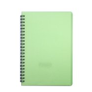 Книжка записн. на пруж. "BRIGHT" А5, 60л, кл, пластик.обл, салатовый