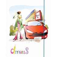Папка на резинке А4 "Сity girls" L6010