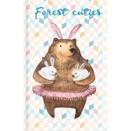 Книга записная тв. обл, В6, 80л. кл. Cuties