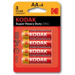 Батарейка KODAK EXTRA HEAVY DUTY R6 коробка 1x4 шт  LR06 пальч.