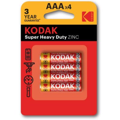 Батарейка KODAK EXTRA HEAVY DUTY R3 коробка 1x4 шт  LR03 миз.