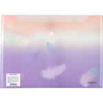 Папка на кнопке А4+, Colourful Feather 02