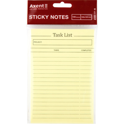 Блок бумаги с липким слоем Task list 100x150мм,100лист