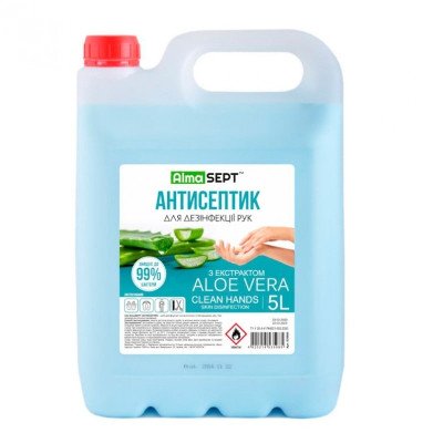 Антисептик для дезинфекции рук с экстрактом Aloe Vera ( 5л)