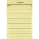 Блок бумаги с липким слоем Task list 100x150мм,100лист