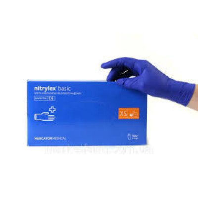 Перчатки нитриловые NITRYLEX BASIC  L (100шт), БЕЗ НДС