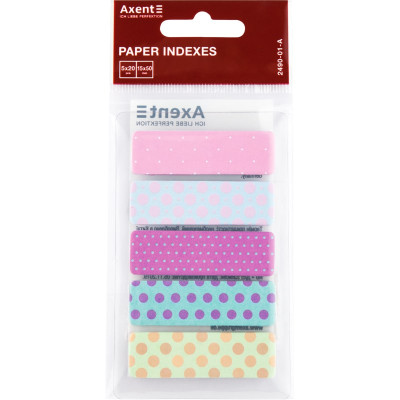 Закладка паперова малюнок Dots, 5х12х50мм,100 шт, прям.