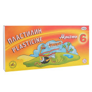 Пластилін "Мультики", кор, стек,  120 г, 6 кол. Гамма Р.