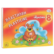 Пластилін "Мультики", кор, стек,  160 г, 8 цв. Гамма Р.