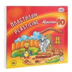 Пластилін "Мультики", кор, стек, 200 г, 10 кол. Гамма Р.
