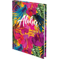 Книга записная твердая обл. А5, 120л. кл. Neon Tropics
