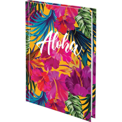 Книга записна тверда обл. А5, 120л. кл. Neon Tropics, 8432-09