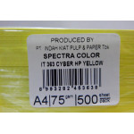Папір кольор.А4/75 500арк. неон Yellow  363 (жовтий) SPECTRA COLOR