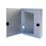 папка-коробка, A4, 6см, на липучке, черн., PP, 5223, SOZ