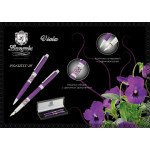 Комплект ручок (П+К) "Viola" бузковий, в подарунковому футлярі