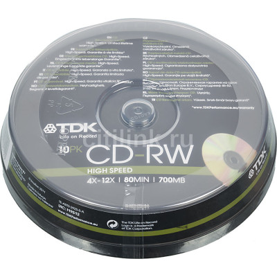 CD-RW 700Mb/80min,4-12x