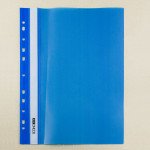 Папка-швидк., А4, PР, пр.верх, з європерф.синій Economix