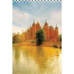 Блокнот А6 50арк., УФ лак,оф.60г/м2. кл. пруж. верх.