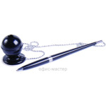 Ручка шариковая на подставке  на метал. цепочке "DESK PEN"