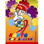 Картон кольоровий А4 золото, срібло(12 арк.)