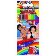 Фломастеры, 8цв., Jumbo 5мм., не высыхающие 60 дн.., 8610/8, CD